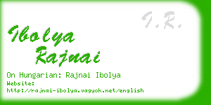 ibolya rajnai business card